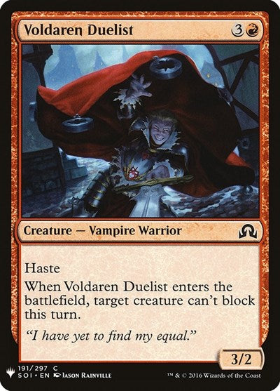 Voldaren Duelist (Mystery Booster) Light Play