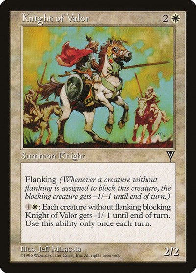 Knight of Valor (Visions) Medium Play