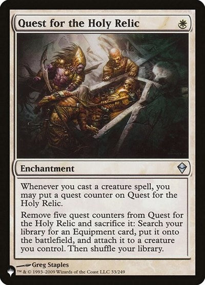 Quest for the Holy Relic (The List) Near Mint