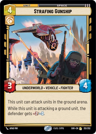 Strafing Gunship (Spark of Rebellion) Near Mint Foil