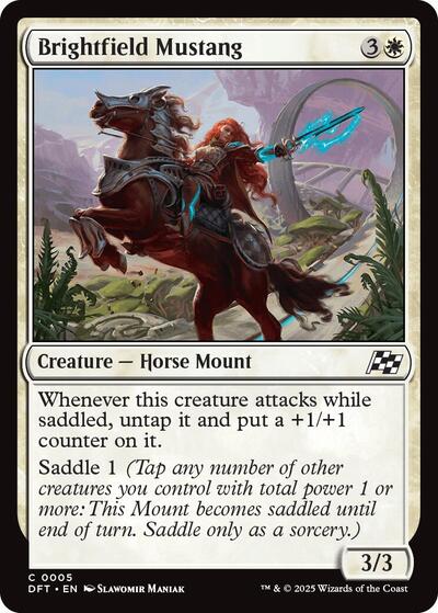 Brightfield Mustang (Aetherdrift) Near Mint Foil