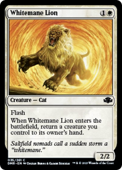 Whitemane Lion (Dominaria Remastered) Light Play Foil