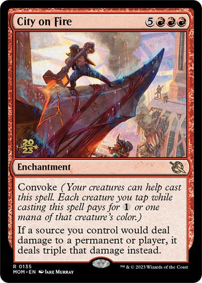 City on Fire (Promos: Prerelease Cards) Light Play Foil