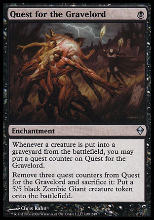 Quest for the Gravelord (Zendikar) Heavy Play