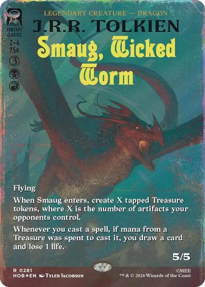 Smaug  Wicked Worm  Borderless   Surge Foil|1|0|0.00