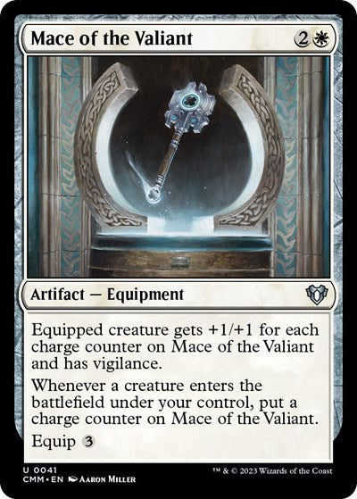 Mace of the Valiant (Commander Masters) Near Mint Foil