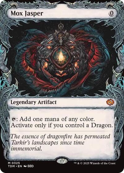 Mox Jasper (Showcase) (Tarkir: Dragonstorm) Light Play Foil