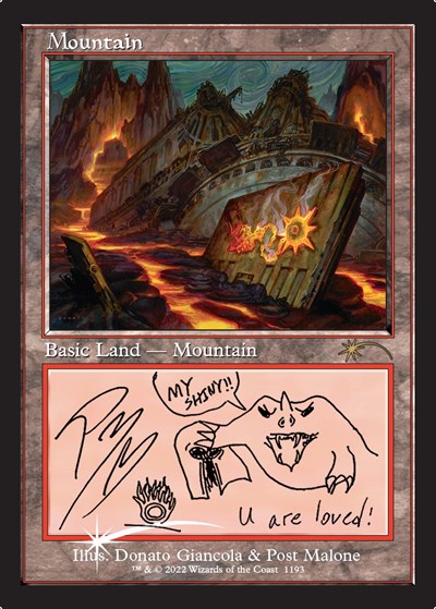 Mountain (Post Malone) (Secret Lair) Near Mint Foil