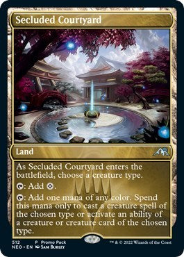 Secluded Courtyard (Promo Pack: Kamigawa: Neon Dynasty) Near Mint Foil