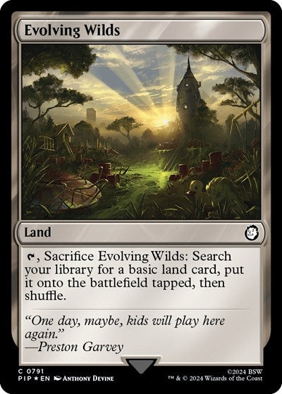 Evolving Wilds (Surge Foil) (Universes Beyond: Fallout) Near Mint Foil