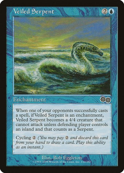 Veiled Serpent (Urza's Saga) Medium Play