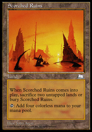 Scorched Ruins (Weatherlight) Heavy Play
