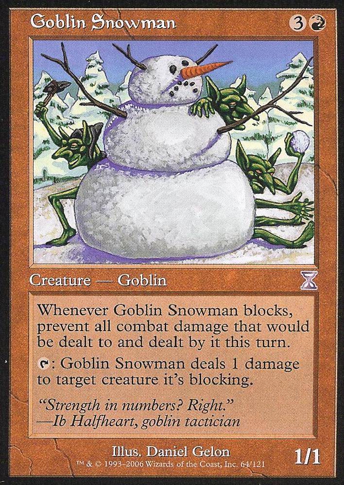 Goblin Snowman (Time Spiral Time Shifted) Light Play Foil