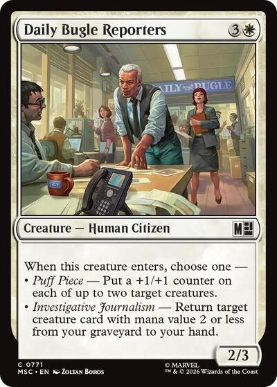 Daily Bugle Reporters|1|0|0.00