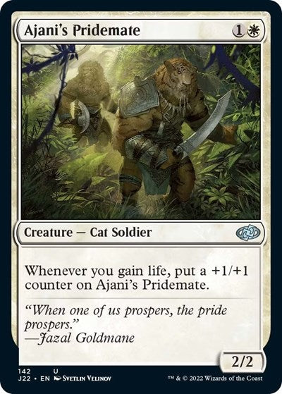 Ajani's Pridemate (Jumpstart 2022) Light Play