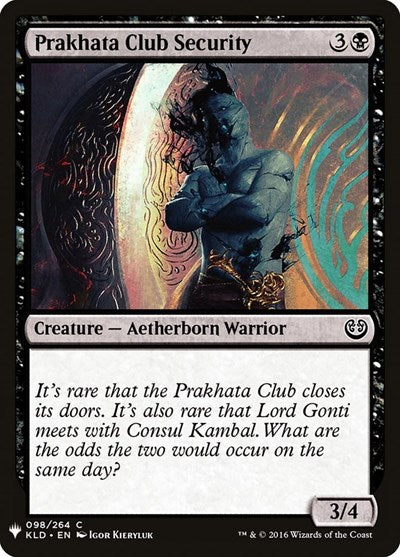 Prakhata Club Security (Mystery Booster) Near Mint