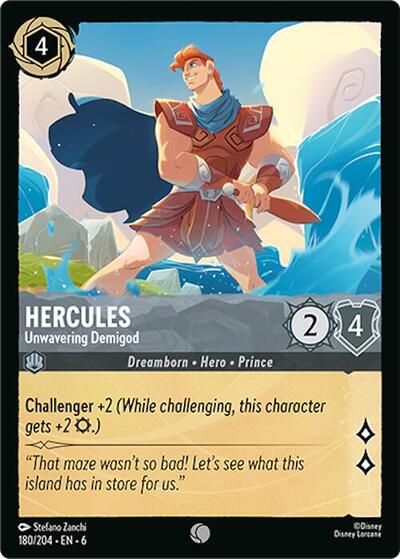 Hercules - Unwavering Demigod (Azurite Sea) Near Mint Cold Foil