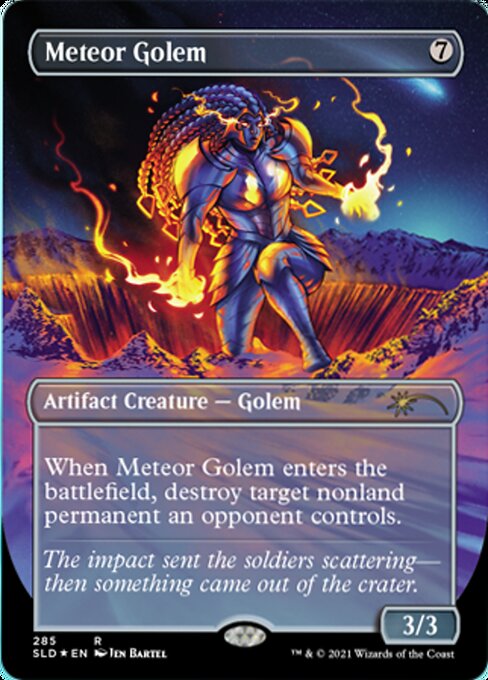 Meteor Golem (Secret Lair) Light Play Foil