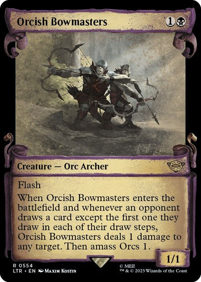 Orcish Bowmasters (Showcase Scrolls) (Universes Beyond: The Lord of the Rings: Tales of Middle-earth) Near Mint Foil