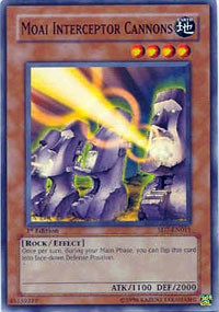 Moai Interceptor Cannons (Structure Deck: Invincible Fortress) Damaged / Poor 1st Edition