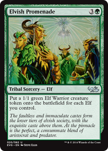 Elvish Promenade (Duel Decks Anthology: Elves vs Goblins) Light Play