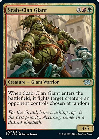 Scab-Clan Giant (Double Masters 2022) Light Play Foil