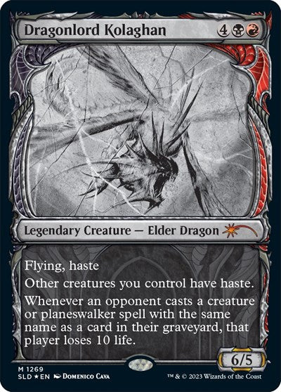 Dragonlord Kolaghan (1269) (Halo Foil) (Secret Lair) Medium Play Foil