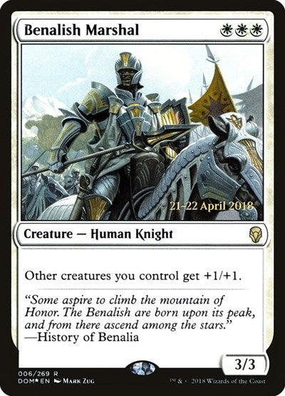 Benalish Marshal (Promos: Prerelease Cards) Light Play Foil