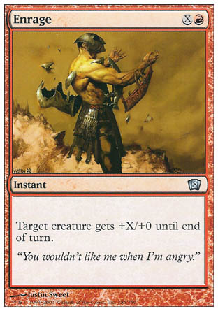 Enrage (8th Edition) Light Play Foil