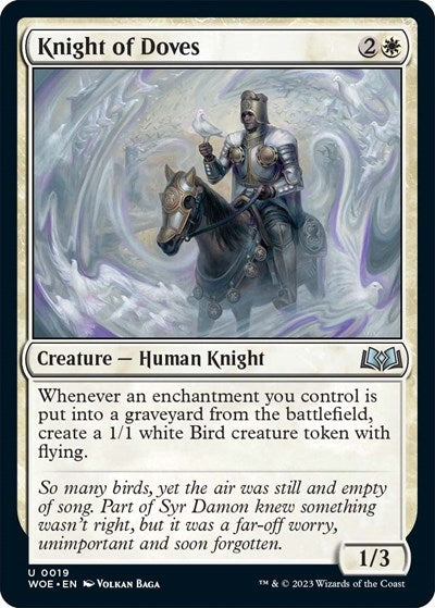 Knight of Doves (Wilds of Eldraine) Light Play Foil