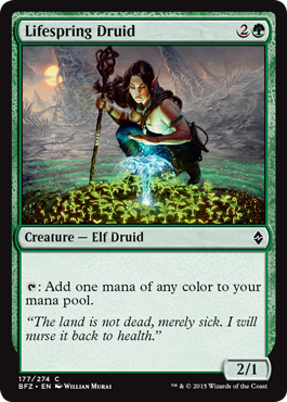 Lifespring Druid (Battle for Zendikar) Near Mint Foil