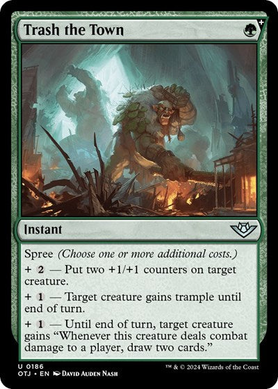 Trash the Town (Outlaws of Thunder Junction) Light Play Foil