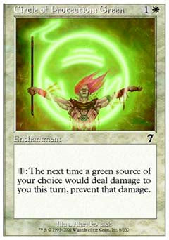 Circle of Protection: Green (7th Edition) Light Play