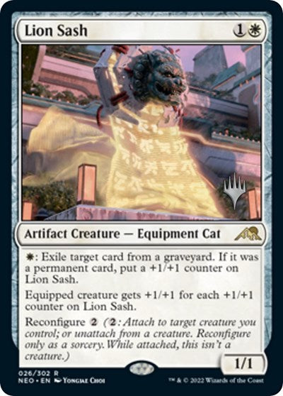 Lion Sash (Promo Pack: Kamigawa: Neon Dynasty) Near Mint Foil