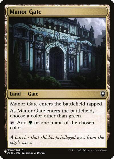 Manor Gate (The List) Light Play