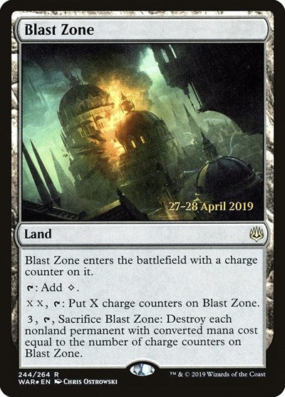 Blast Zone (Promos: Prerelease Cards) Light Play Foil