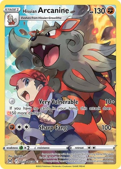 Hisuian Arcanine (SWSH11: Lost Origin Trainer Gallery) Near Mint Holofoil