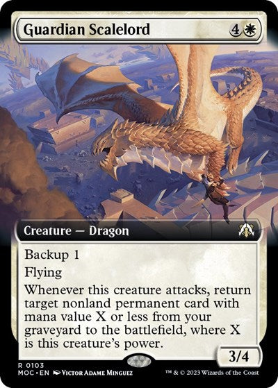 Guardian Scalelord (Extended Art) (Commander: March of the Machine) Medium Play