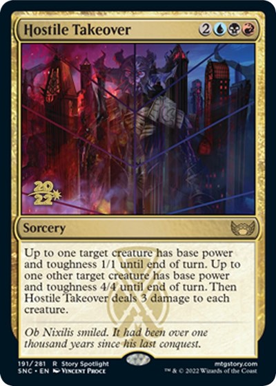 Hostile Takeover (Promos: Prerelease Cards) Near Mint Foil