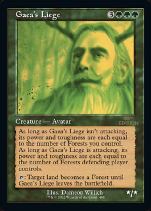 Gaea's Liege (Retro Frame) (30th Anniversary Edition) Near Mint