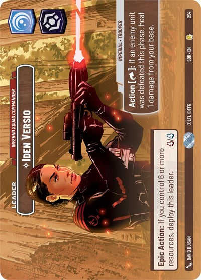 Iden Versio Inferno Squad Commander (Showcase) (Spark of Rebellion) Near Mint Foil