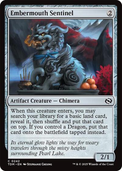 Embermouth Sentinel (Tarkir: Dragonstorm) Near Mint Foil