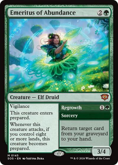 Emeritus of Abundance (Secrets of Strixhaven) Near Mint Foil
