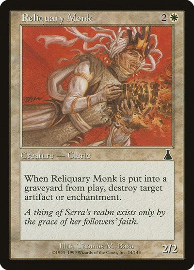 Reliquary Monk (Urza's Destiny) Medium Play