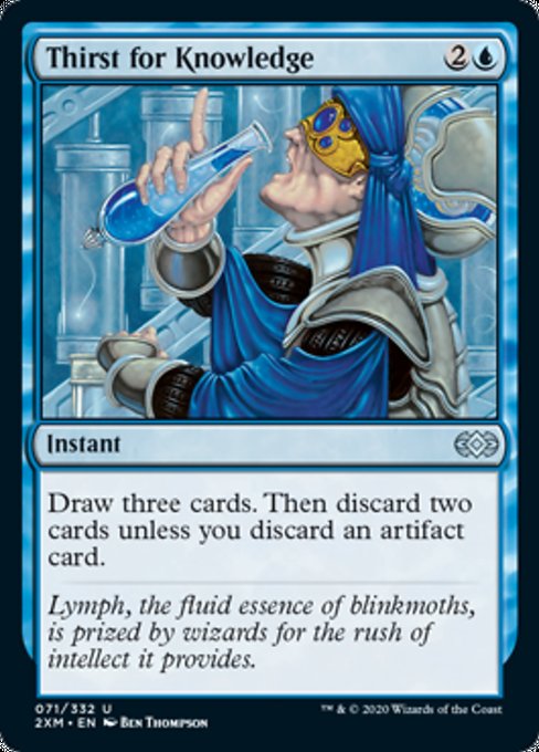 Thirst for Knowledge (Double Masters) Medium Play Foil