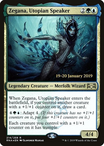 Zegana, Utopian Speaker (Promos: Prerelease Cards) Light Play Foil