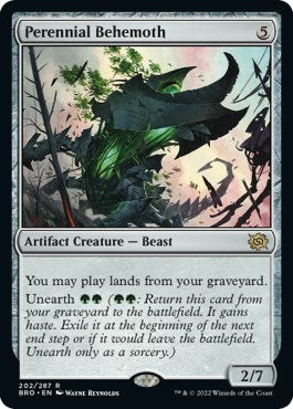 Perennial Behemoth (The Brothers' War) Light Play Foil