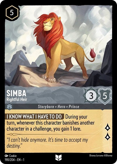 Simba - Rightful Heir (The First Chapter) Near Mint