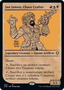 Jan Jansen, Chaos Crafter (Showcase) (Commander Legends: Battle for Baldur's Gate) Light Play Foil