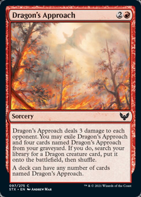 Dragon's Approach (Strixhaven) Medium Play Foil